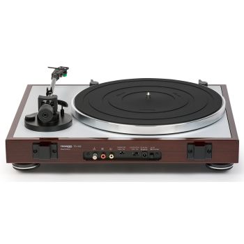 Thorens TD-402 DD walnut, rear, connections