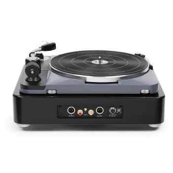 Thorens TD-124 DD rear, connections