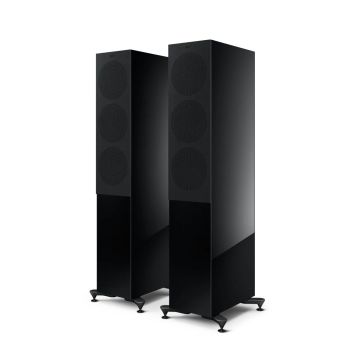 KEF R-7 Meta black with grilles