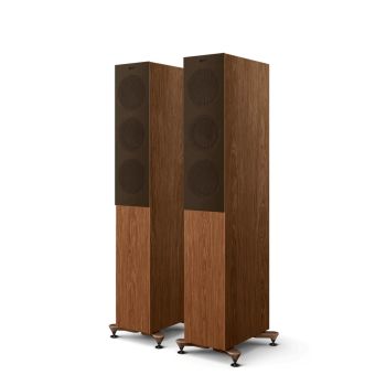 KEF R-5 Meta walnut with grilles