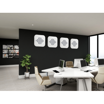 iZiSound Wave in office with white panel