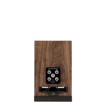 Fyne Audio F500S natural walnut rear-connections