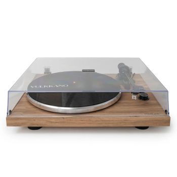 Vulkkano TD10 walnut with cover closed