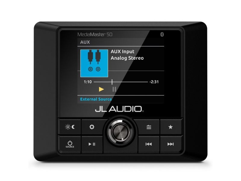 JL Audio MediaMaster MM50 radio usb aptX-bluetooth media player