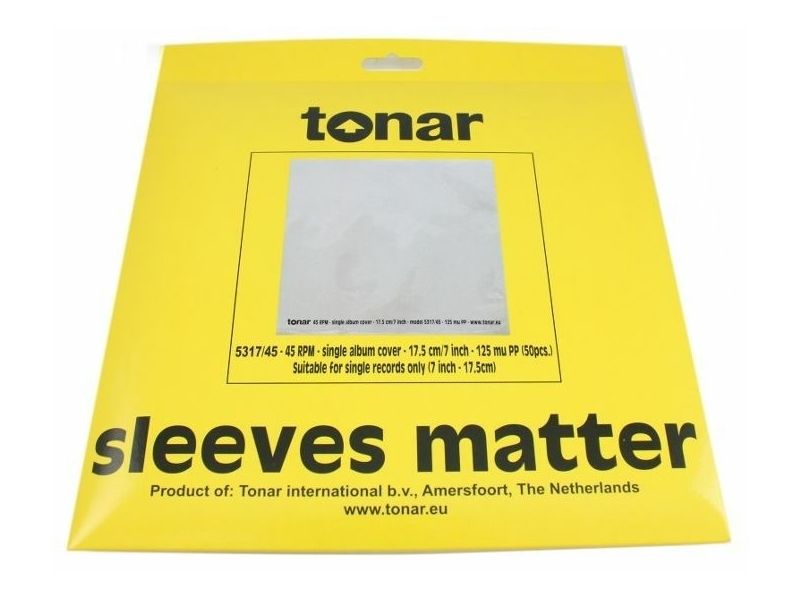 Tonar Nostatic Outer 5317 - outer sleeves 7 inches - 50 τεμάχια