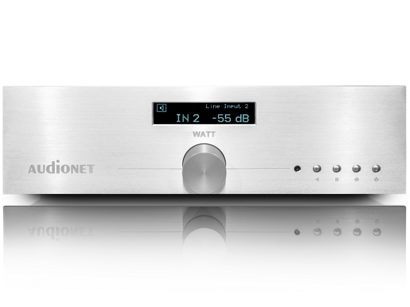 Audionet WATT silver, blue display