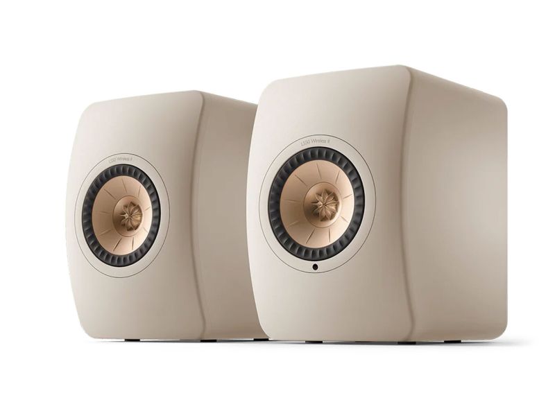 KEF LS50 Wireless II sand shell
