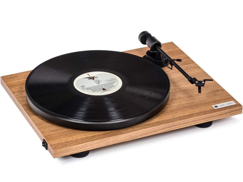Como Audio Vinyl Turntable walnut
