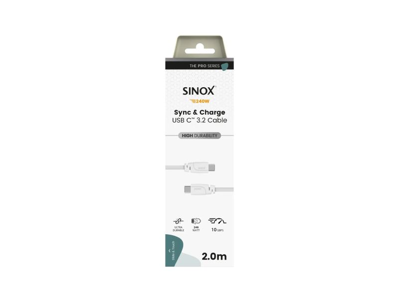 Sinox PRO USB C 3.2 Gen 2 - SXI06462 - C male to C male - 2m